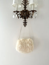 Load image into Gallery viewer, 1940s 1950s White Cream Fur Hand Muff