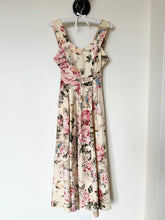 Load image into Gallery viewer, 1990s Cotton Floral Fit and Flare Tea Dress (XS/S)