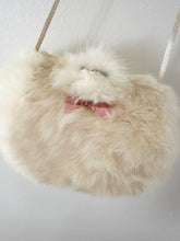 Load image into Gallery viewer, 1940s 1950s White Ivory Kitten Fur Hand Muff