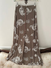 Load image into Gallery viewer, 90s Dragon Button Down Midi Skirt (XS)
