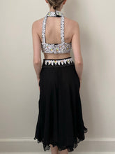 Load image into Gallery viewer, Black Sequin Bejeweled Burlesque Dance Set (S)