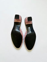 Load image into Gallery viewer, Vintage 1950s Beaded Sequin Kitten Boudoir Mule Slippers (5)