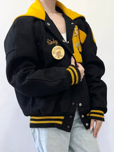 Load image into Gallery viewer, 1985 Bishop Foley Venturettes Varsity Cheerleading Letterman Jacket (S)