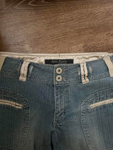 Load image into Gallery viewer, Ballet Baby Low Rise Cargo Denim Bow Capris (34”)