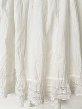 Load image into Gallery viewer, White Antique Edwardian Lace Petticoat Skirt (XS-L)