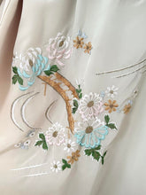 Load image into Gallery viewer, Green Satin Vintage 1940s Japanese Embroidered Robe (OS)
