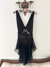 Load image into Gallery viewer, Black Swan Lace Tutu Slip Dress (L)