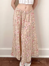 Load image into Gallery viewer, Vintage Blush Roses Silk Midi Skirt (26”)