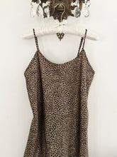 Load image into Gallery viewer, Satin Cheetah Leopard Slip Dress (M/L)