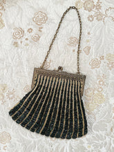 Load image into Gallery viewer, Antique Victorian Emerald Beaded Handbag