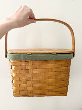 Load image into Gallery viewer, 1950s Handmade Floral Rose Basket Purse