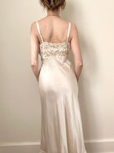 Load image into Gallery viewer, 1930s 1940s Silk Bias Cut Lingerie Slip Dress (S)