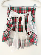 Load image into Gallery viewer, Vintage 1950s Red and Green Holiday Plaid Apron