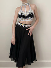 Load image into Gallery viewer, Black Sequin Bejeweled Burlesque Dance Set (S)
