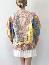Load image into Gallery viewer, Hand Made Rainbow Patchwork Bed Jacket (M/L)