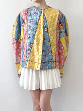 Load image into Gallery viewer, Hand Made Rainbow Patchwork Bed Jacket (M/L)