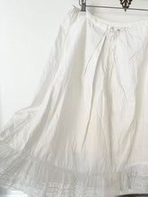 Load image into Gallery viewer, White Antique Edwardian Lace Petticoat Skirt (XS-L)