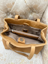 Load image into Gallery viewer, Soft Leather Tan Rosette Y2k Handbag Purse