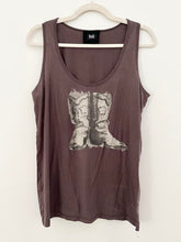 Load image into Gallery viewer, Vintage Dolce & Gabbana Brown Cowboy Boots Tank Top (XL)