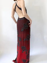 Load image into Gallery viewer, Vampires Beaded Vintage Silk Gown (S)