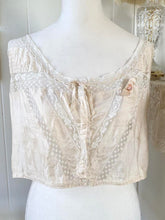 Load image into Gallery viewer, Silk Antique Victorian Ivory Camisole (M/L)
