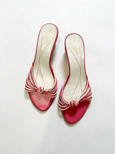 Load image into Gallery viewer, Fuchsia Pink Kate Spade Porcelain Ball Block Heels Mules (7)