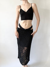 Load image into Gallery viewer, Obsidian Crochet Resort Skirt (M)