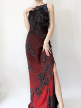 Load image into Gallery viewer, Vampires Beaded Vintage Silk Gown (S)