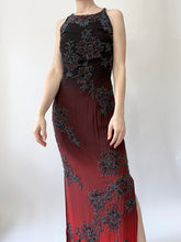 Load image into Gallery viewer, Vampires Beaded Vintage Silk Gown (S)