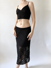 Load image into Gallery viewer, Obsidian Crochet Resort Skirt (M)