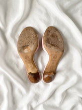 Load image into Gallery viewer, Chanel Pink CC Floral Kitten Mules (6.5)