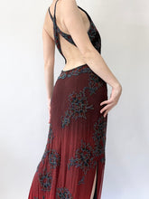 Load image into Gallery viewer, Vampires Beaded Vintage Silk Gown (S)