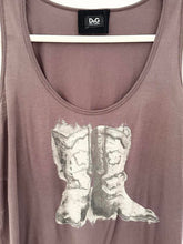 Load image into Gallery viewer, Vintage Dolce & Gabbana Brown Cowboy Boots Tank Top (XL)