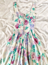 Load image into Gallery viewer, Vintage Fairytale Garden Floral Corset Dress (S-XS)