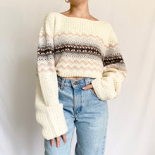 Load image into Gallery viewer, Chunky Knit Nordic Style 1990s Sweater (L)