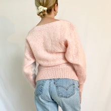 Load image into Gallery viewer, Flower Power Pastel Mohair Blend Sweater (S)