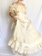 Load image into Gallery viewer, Vintage 1970s Gunne Sax Renaissance Romance Bridal Gown (XS)