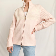 Load image into Gallery viewer, Baby Pink Zip Up Nordic Style Ralph Lauren Wool Sweater (PM)