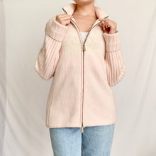 Load image into Gallery viewer, Baby Pink Zip Up Nordic Style Ralph Lauren Wool Sweater (PM)