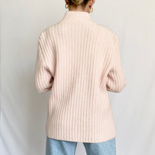 Load image into Gallery viewer, Baby Pink Zip Up Nordic Style Ralph Lauren Wool Sweater (PM)