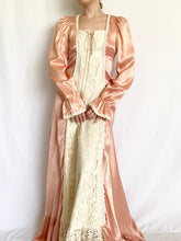 Load image into Gallery viewer, Pink Satin Gunne Sax Renaissance Princess Gown (XS)