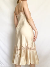 Load image into Gallery viewer, Heavenly Silk Ruffle Victoria’s Secret Midi Gown (XS)