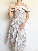 Load image into Gallery viewer, Floral Cotton 1980s Gunne Sax Party Dress (S)