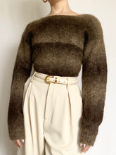 Load image into Gallery viewer, Ombré Teddy Bear Mohair 80s Sweater (M)