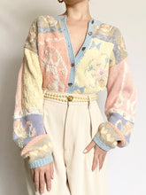 Load image into Gallery viewer, Pastel Cherub Rosette Cardigan (M)
