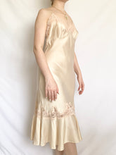 Load image into Gallery viewer, Heavenly Silk Ruffle Victoria’s Secret Midi Gown (XS)