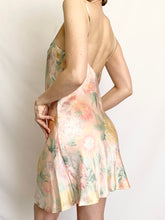 Load image into Gallery viewer, Victoria’s Secret Floral Pastel Silk Slip Dress and Robe Set (XS,S)