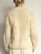 Load image into Gallery viewer, Hand Made Italian Mohair Cardigan Sweater (S)