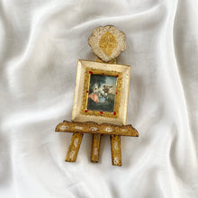 Load image into Gallery viewer, Gilded Florentine Italian Mini Gold Easel and Art Painting Frame