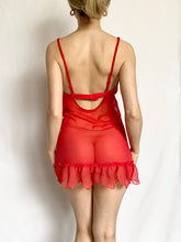 Load image into Gallery viewer, Cherry Hibiscus Victoria's Secret Slip Dress (34C)